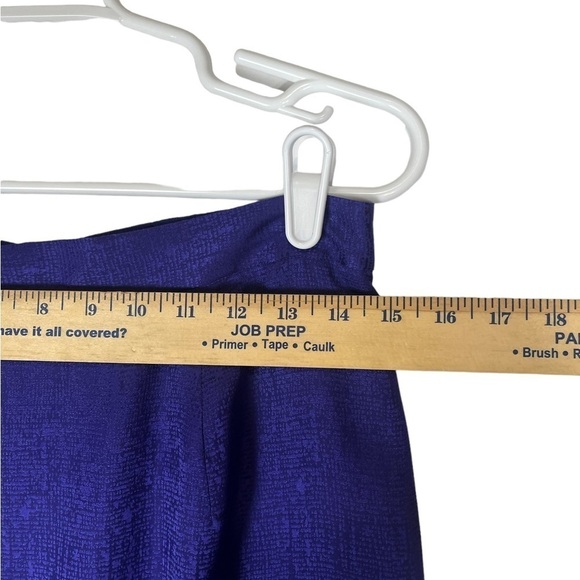 Vintage Adrianna Papell 2 Piece Suit 100% Silk Size 10 Purple Button Down - Picture 9 of 13